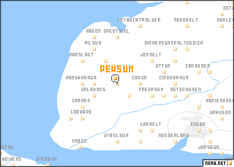 map of Pewsum