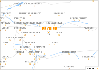 map of Peynier