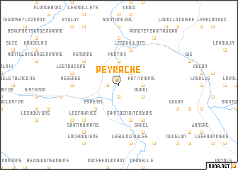 map of Peyrache