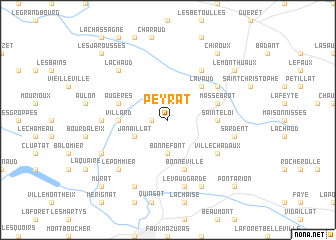 map of Peyrat