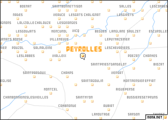 map of Peyrolles