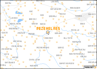 map of Pezë Helmes