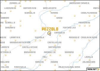 map of Pezzolo
