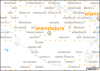 map of Pfaffenreuth
