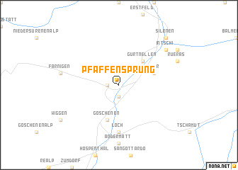 map of Pfaffensprung
