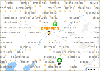 map of Pfaffing