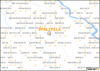 map of Pfalzfeld