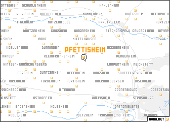 map of Pfettisheim