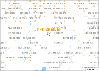 map of Pfinzweiler