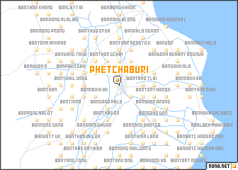 map of Phetchaburi