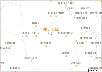 map of Phetole
