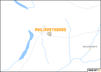 map of Philippe-Thomas