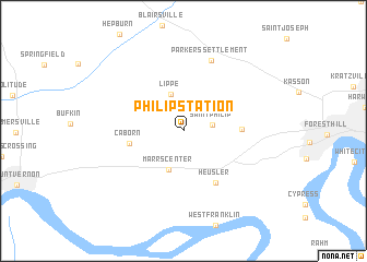 map of Philip Station