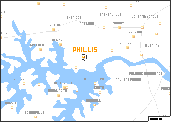 map of Phillis