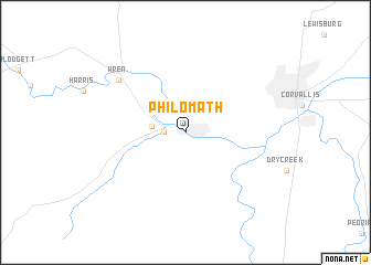 map of Philomath
