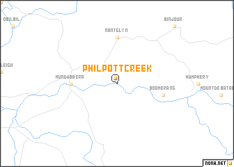map of Philpott Creek