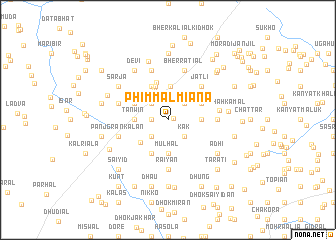 map of Phimmal Miāna