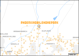 map of Phoenix Mobile Home Park