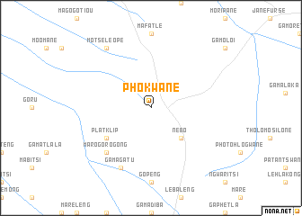 map of Phokwane