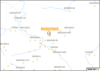 map of Phou Nhin