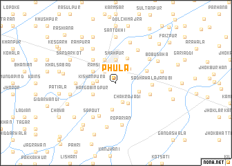 map of Phula