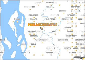map of Phulda Chandipur