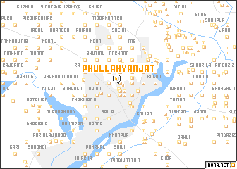 map of Phullāhyān Jat
