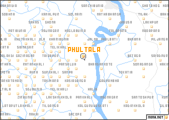 map of Phultala