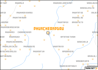 map of Phum Chéam Pdau