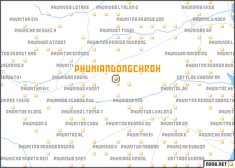 map of Phumĭ Ândong Chrŏh