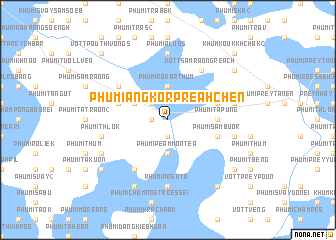 map of Phumĭ Ângkôr Preăh Chĕn