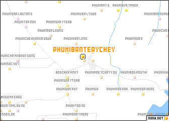 map of Phumĭ Bântéay Chey