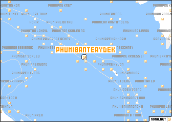 map of Phumĭ Bântéay Dêk