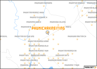 map of Phumĭ Châkrei Ting