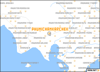 map of Phumĭ Châmkar Chék