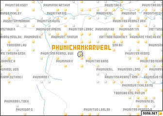 map of Phumĭ Châmkar Véal