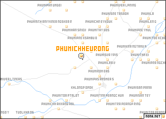 map of Phumĭ Chheu Rông