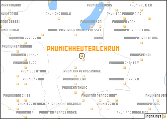 map of Phumĭ Chheutéal Chrum