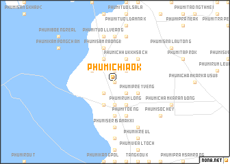 map of Phumĭ Chi Aôk