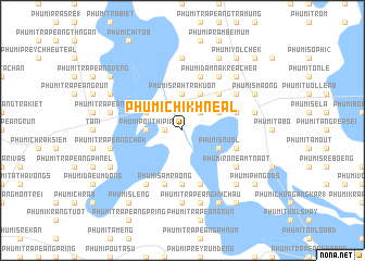 map of Phumĭ Chi Khnéal