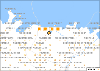 map of Phumĭ Chikôk