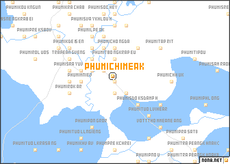 map of Phumĭ Chiméak