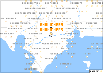 map of Phumĭ Chrés