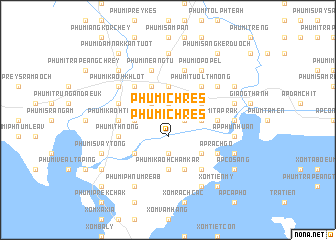 map of Phumĭ Chrés