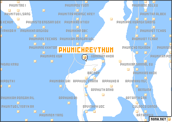 map of Phumĭ Chrey Thum