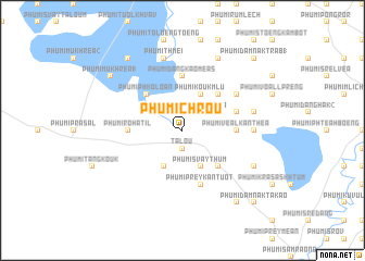 map of Phumĭ Chrŏu