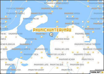 map of Phumĭ Chumtéav Mau
