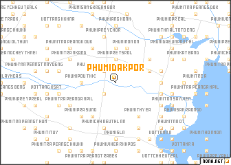 map of Phumĭ Dák Pôr