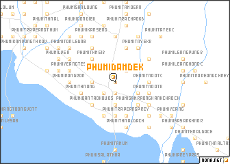 map of Phumĭ Dâmdêk