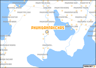 map of Phumĭ Dâmnăk Chăs